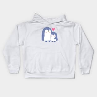 Cartoon Cute Penguin Family Art Kids Hoodie